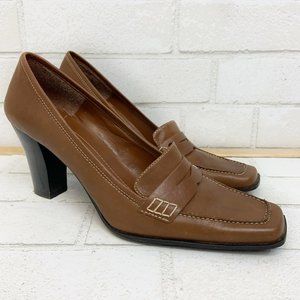Bandolino Leather Square Toe Heel, BDZORA 7.5